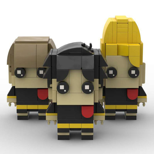 damian desmond & followers brickheadz building set | spy x family | lego compatible - 2