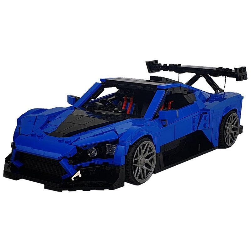 Danish Active Aero Hypercar Building Kit | 1:8 Scale | LEGO-Compatible MOC - 6