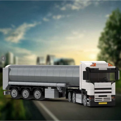 Danish Dairy Tanker Truck MOC Building Kit - 4