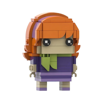 daphne blake brickheadz building set | scooby-doo moc - 3