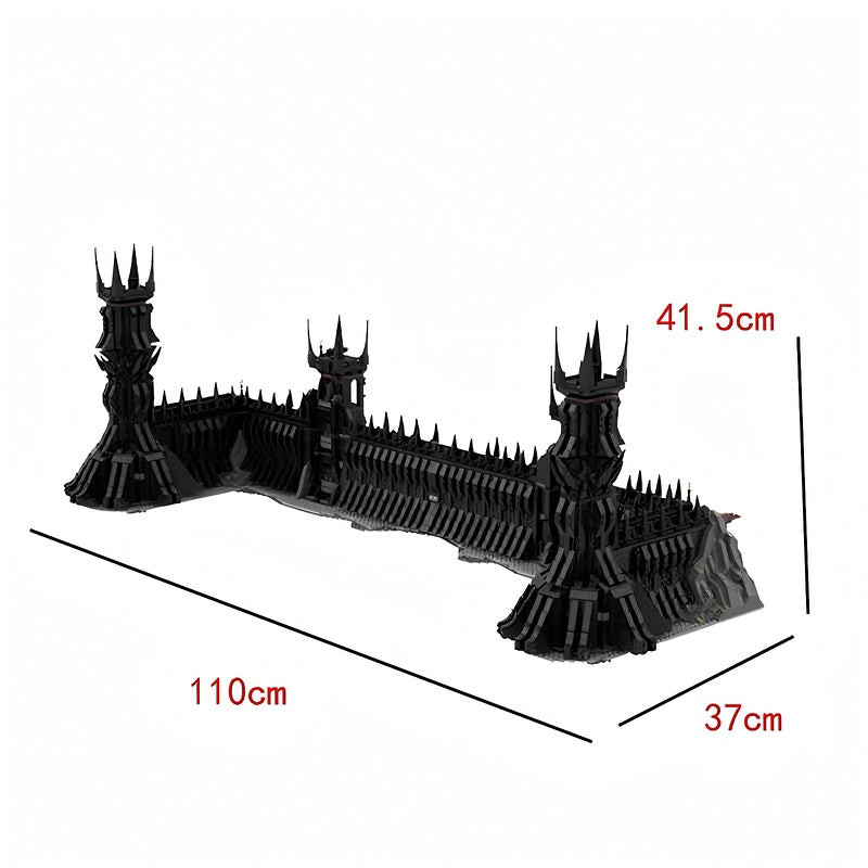 Dark Fantasy Black Gate Fortress MOC Architecture Building Kit - 1