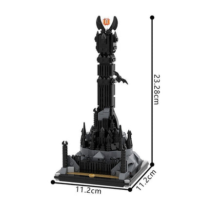 Dark Fantasy Citadel Tower MOC Building Kit | Castle Architecture Model - 5