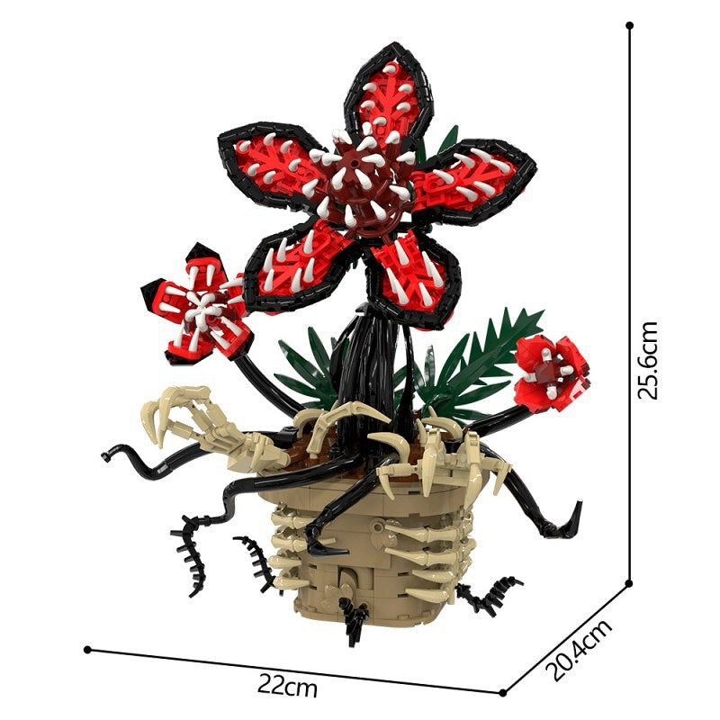 Dark Fantasy Glowing Potted Plant MOC Kit | LEGO-Compatible Mystery Flora Build - 4