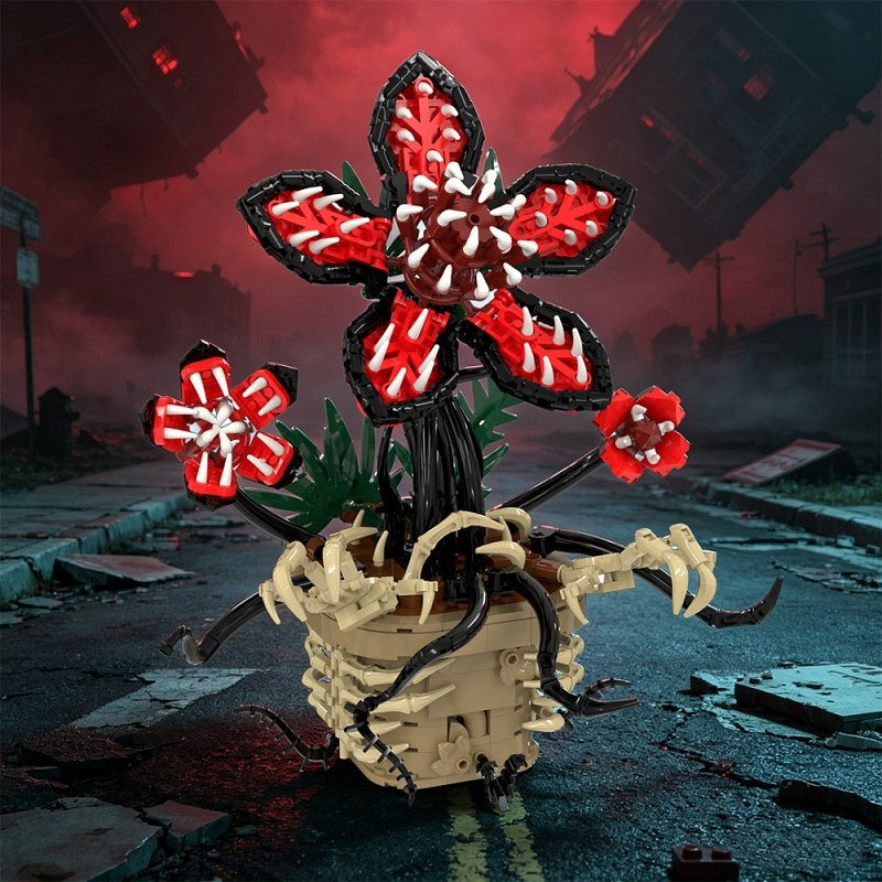 Dark Fantasy Glowing Potted Plant MOC Kit | LEGO-Compatible Mystery Flora Build - 5