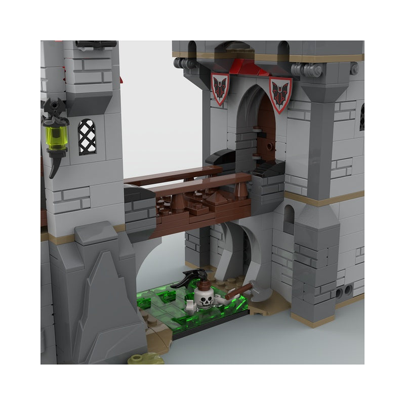 Dark Fantasy Knight Castle MOC Haunted Fortress Building Kit - 2
