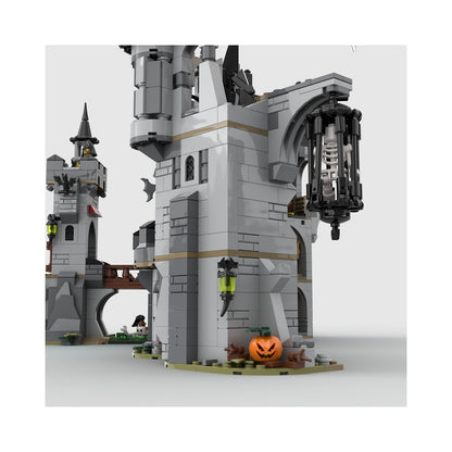 Dark Fantasy Knight Castle MOC Haunted Fortress Building Kit - 4