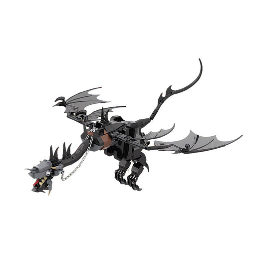 Dark Fantasy Winged Shadow Beast Building Kit | LEGO-Compatible MOC - 2