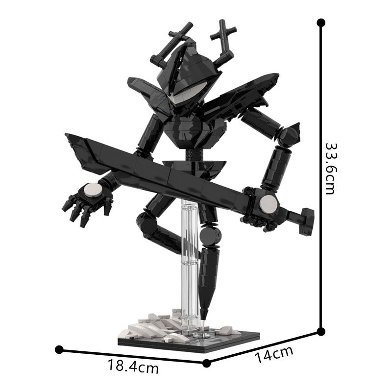 Dark Fountain Knight Building Set Kit | LEGO-Compatible MOC - 1