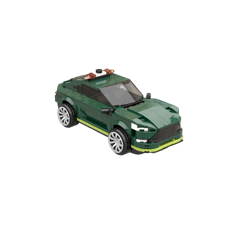 Dark Green 8-Wide Track Medical SUV MOC Building Kit - 3