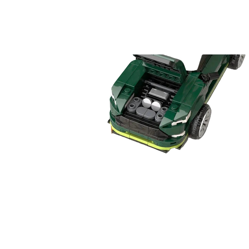 Dark Green 8-Wide Track Medical SUV MOC Building Kit - 5