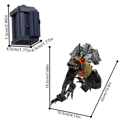 Dark Jackal Guardian with Blue Portal Box MOC Building Kit - 3