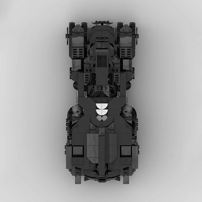 Dark Knight Arkham Vigilante Tactical Supercar Building Kit | LEGO-Compatible MOC - 3