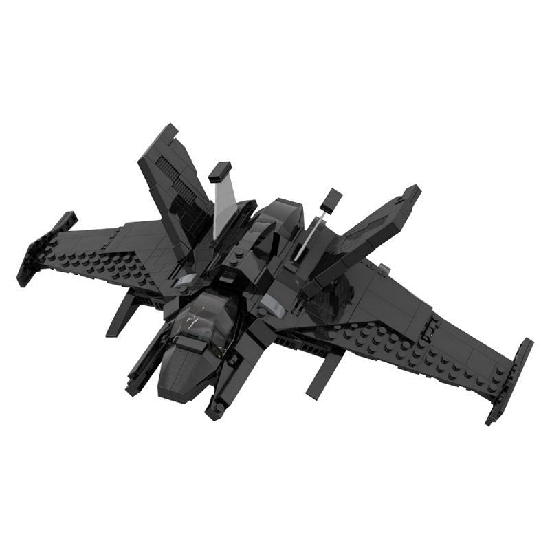 Dark Knight Style Stealth Aircraft MOC Building Kit - 1