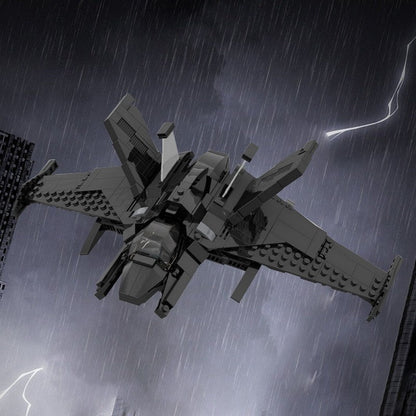 Dark Knight Style Stealth Aircraft MOC Building Kit - 5