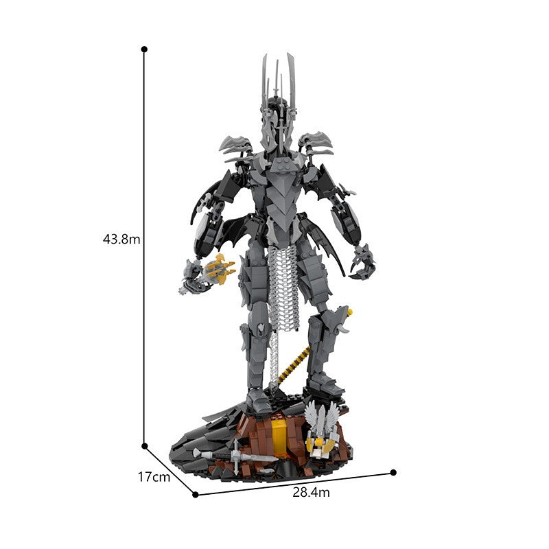Dark Lord Armor Figure Building Kit | LEGO-Compatible MOC - 5