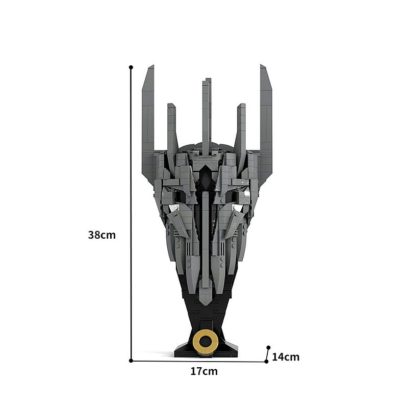 Dark Lord Fantasy Helmet Building Kit | LEGO-Compatible MOC - 4
