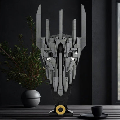 Dark Lord Fantasy Helmet MOC Character Display Building Kit - 5
