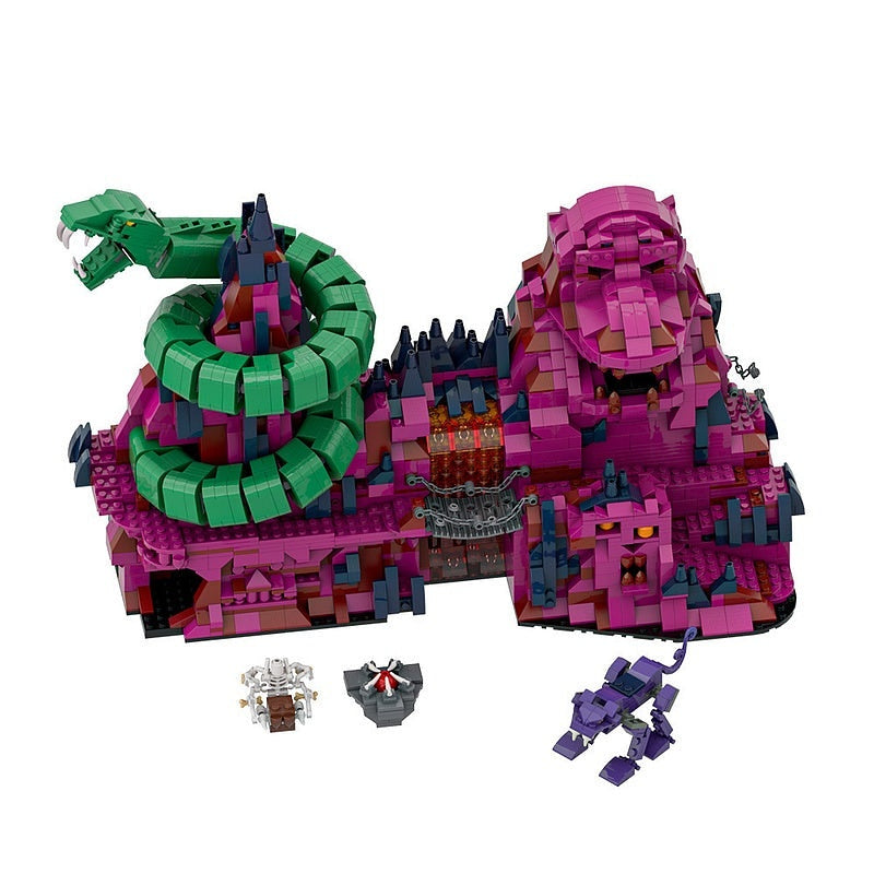 Dark Sorcerer Snake Mountain MOC Fantasy Building Kit - 3