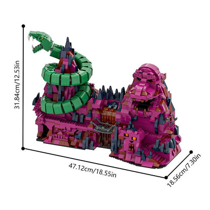 Dark Sorcerer Snake Mountain MOC Fantasy Building Kit - 4