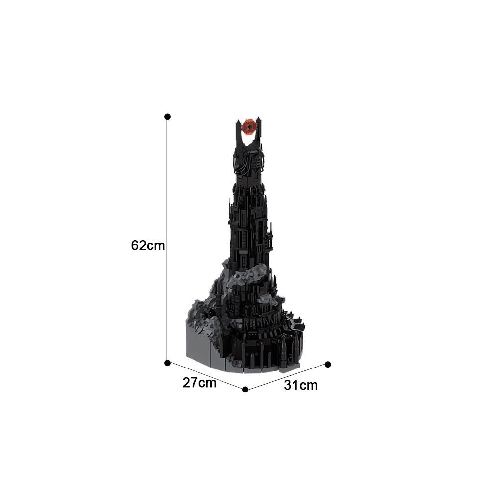 dark tower barad-dûr building set | lotr | moc-126262 - 3