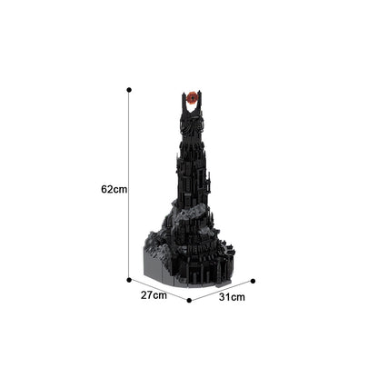 dark tower barad-dûr building set | lotr | moc-126262 - 3