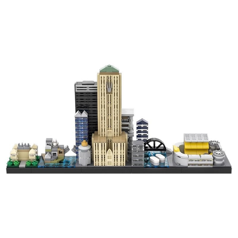 Dark Vigilante City Knight Skyline Architecture Building Kit | LEGO-Compatible MOC - 1