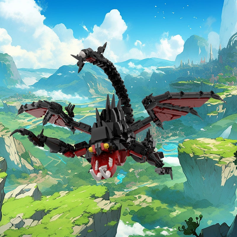 Dark Wing Venom Dragon Building Kit | LEGO-Compatible MOC - 2
