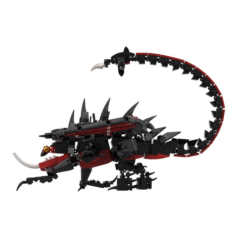 Dark Wing Venom Dragon MOC Building Kit | Fantasy Creature Model - 3