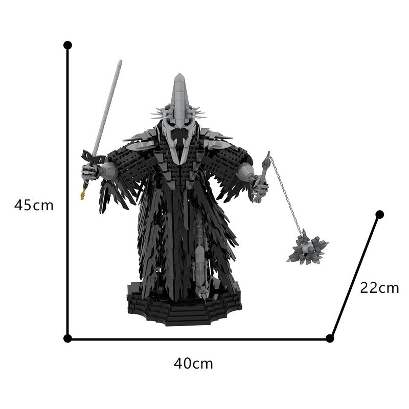 Dark Wraith King Armored Fantasy Figure MOC Building Kit - 4