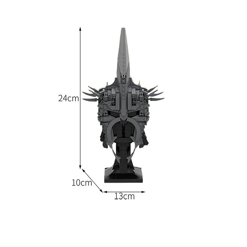 Dark Wraith King Helmet Building Kit | LEGO-Compatible MOC - 2