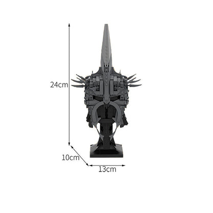 Dark Wraith King Helmet Building Kit | LEGO-Compatible MOC - 2