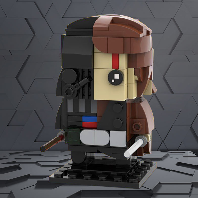 darth vader anakin skywalker brickheadz | star wars | moc-40622 - 2