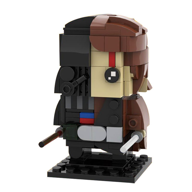 darth vader anakin skywalker brickheadz | star wars | moc-40622 - 4