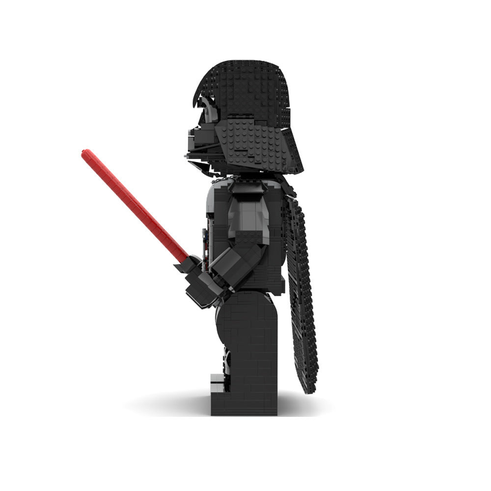 darth vader mega figure building set | star wars| moc-88104 - 3