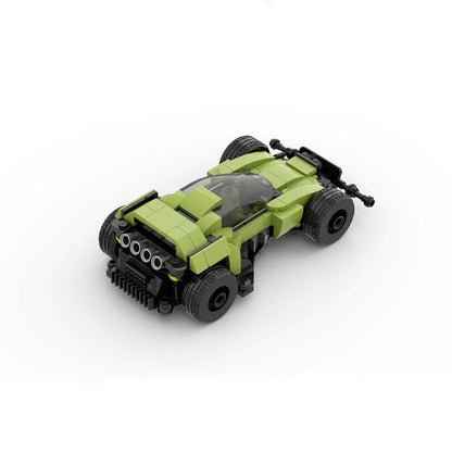 DASH Cannonball MOC Racing Car Building Kit | 8 Stud Wide Vehicle - 3