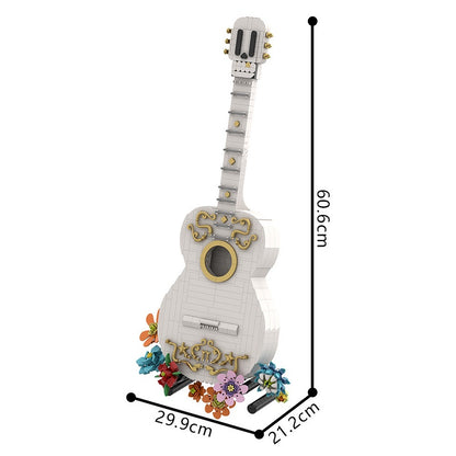 Day of the Dead Festival Guitar Building Kit | LEGO-Compatible MOC - 1