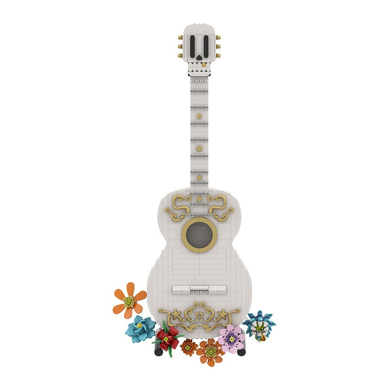 Day of the Dead Festival Guitar Building Kit | LEGO-Compatible MOC - 4