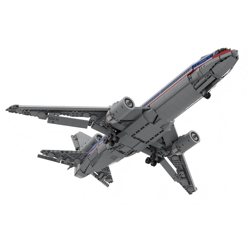 DC-10 Tri-Jet Aircraft MOC Building Kit | Commercial Plane Model - 4