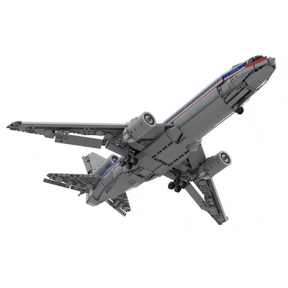 DC-10 Tri-Jet Aircraft MOC Building Kit | Commercial Plane Model - 4