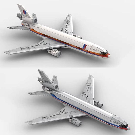 DC-10 Tri-Jet Widebody Passenger Airliner MOC Building Kit - 1