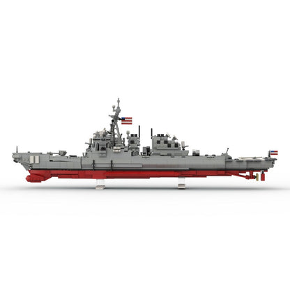 DDG 51 Arleigh Burke Flight I MOC Building Kit | Modern Destroyer Model - 2