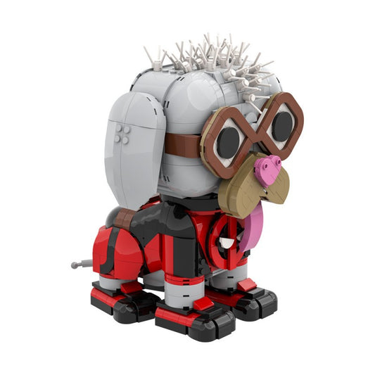 deadpool dog building set | lego compatible - 2
