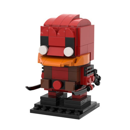 deadpool duck brickheadz building set | lego-compatible moc - 1