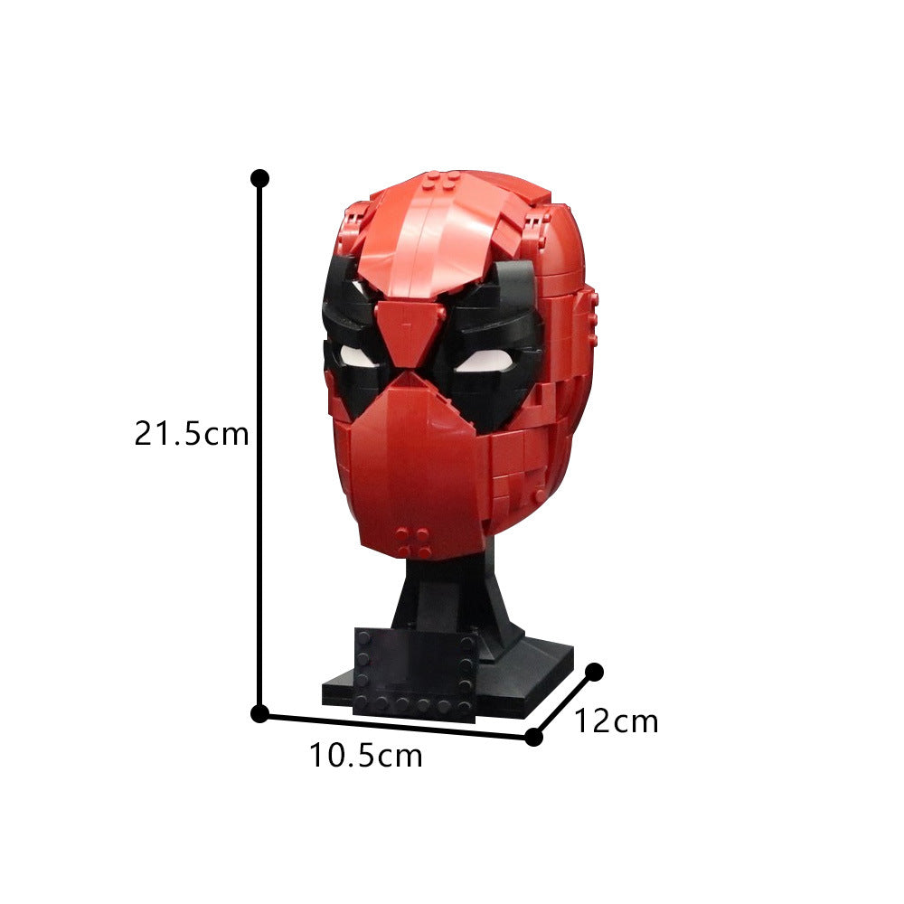 deadpool's mask building set | moc-188311 - 4