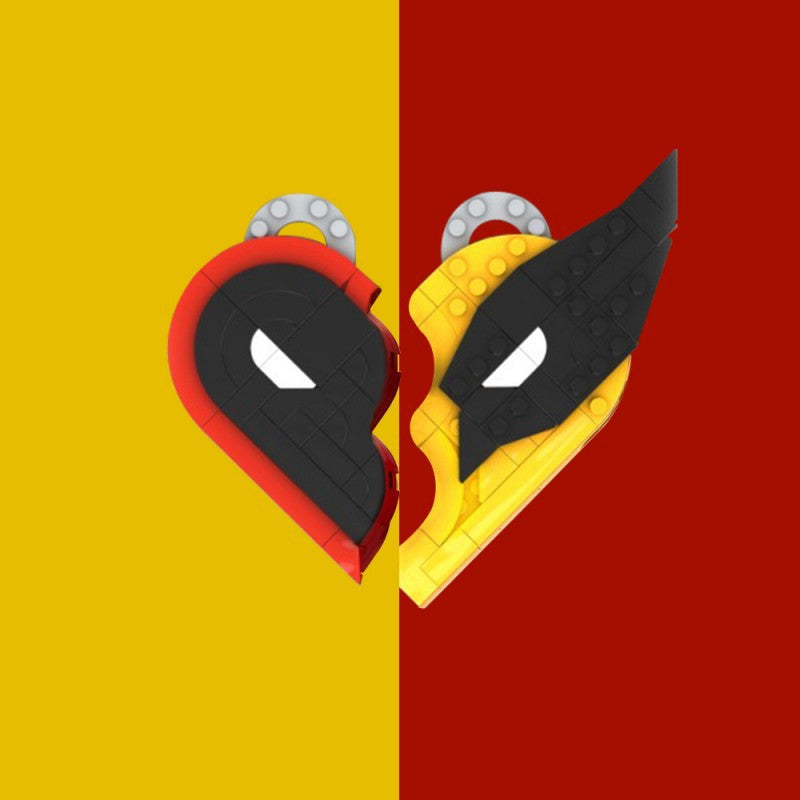 deadpool & wolverine friendship necklace | marvel | moc-183939 - 1