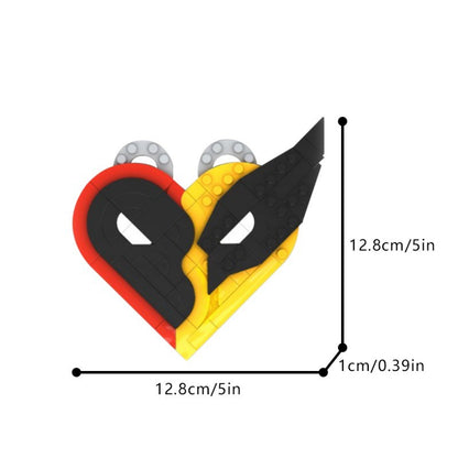 deadpool & wolverine friendship necklace | marvel | moc-183939 - 3