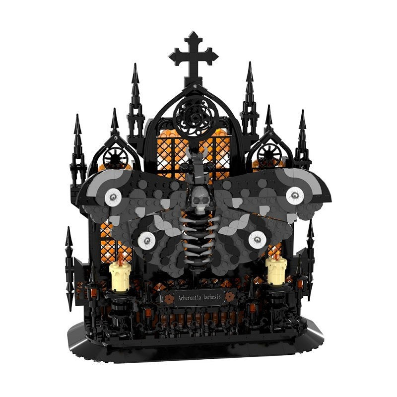 Death's-Head Hawkmoth MOC Building Kit | Gothic Insect Display - 1