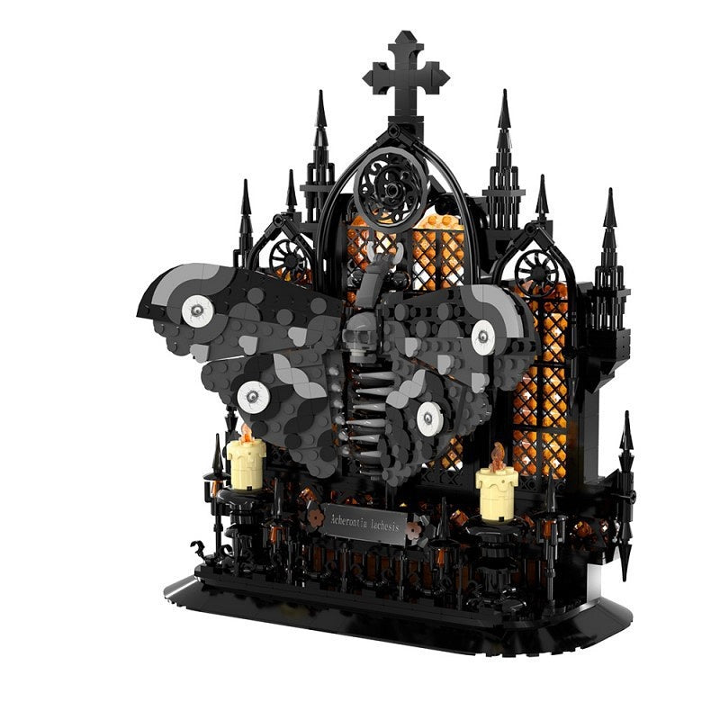 Death's-Head Hawkmoth MOC Building Kit | Gothic Insect Display - 2