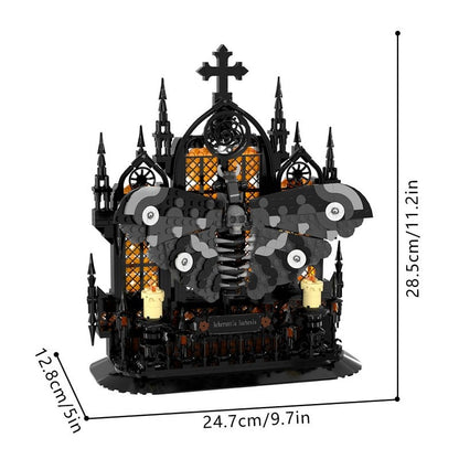 Death's-Head Hawkmoth MOC Building Kit | Gothic Insect Display - 4