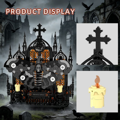 Death's-Head Hawkmoth MOC Building Kit | Gothic Insect Display - 5